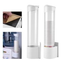 distributeur de gobelets en papier en plastique tasse de papier anti-poussière 7.5cm 50 tasses récipient pratique HB015 -Bon