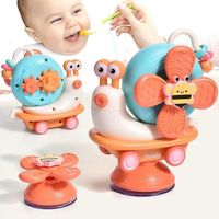 Jouet Escargot Baby Spinner Ventouse Chaise Haute Ds Montessori Sensoriels Jouet Eveil Dveil Jouet Bain Bb Cadeau Enfant
