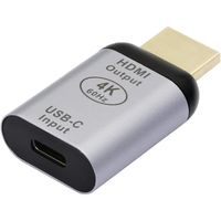CABLING® Convertiseur Adaptateur 4K USB C femelle vers HDMI mâle