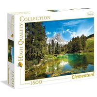 Puzzle paysage et nature - Clementoni - Le lac Bleu - 1500 pièces - Adulte - Italie