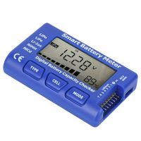SUC-Compteur de batterie Battery capacity control, 6.5V to 29.4V smart cell counter, LCD display with backlight. moto testeur