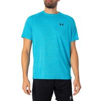 T-Shirt Texturé À Manches Courtes Tech - Under Armour - Homme - Bleu