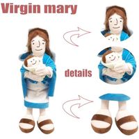 Jouets en peluche en peluche Mère Marie tenant l'enfant Jésus pour filles de 3, 4, 5, 6, 7, 8 ans, meilleurs cadeaux d'annivers N°1