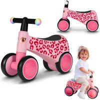 Lionelo Sammy Vélo sans pédales – 4 roues – Poignées lumineuses – Dès 1 an – Selle
