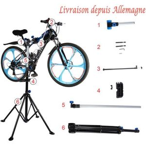 CHOUE 2 en 1 Acier Pied Atelier VTT Electrique avec Réfléchissant,Pied D' Atelier Vélo Réglable, Léger, Portatif Pied Atelier VTT Electrique pour  Support D'Entraînement De Vélo D'Intérieur : : Sports et Loisirs