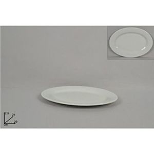 Lot de 4 blanc pur ovale Dîner Plaque Steak Rib Plaques Plateaux De Porcelaine 31 cm 12" Lot de 4 blanc pur ovale Dîner Plaque Steak Rib Plaques Plateaux De Porcelaine 31 cm 12"