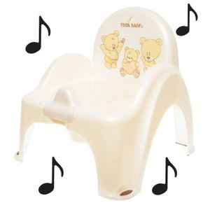 Pot de toilette musical pour b/éb/é enfant fauteuil chaise couleur vert avec th/ème animaux Safari