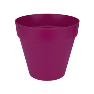 Pot de fleurs jardini/ère Jardini/ère de balcon Effet rotin avec soucoupe Marron L 30/ cm