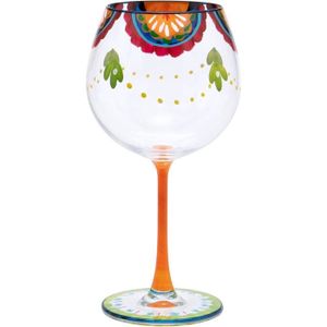 GIN Hand Painted Pattern Gin Glass, 625Ml, Gift Boxed[n1558]