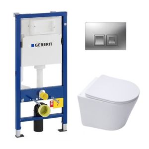 WC - TOILETTES Pack WC Bati-support Geberit Duofix UP100 + Cuvett