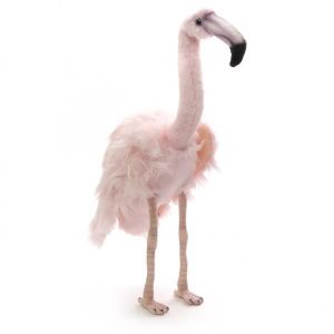 Peluche Flamant Rose Onwomania - Oiseau Échassier Géant Doux Hauteur 36 Cm, Décoration Rose Adorable