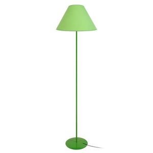 LAMPADAIRE KUNAGI-Lampadaire droit métal  vert Abat-jour: empire tissu vert pomme 1 ampoule E27 charme P40xD40xH170cm