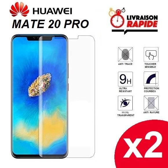Protecteur d'Écran Huawei Mate 20 Pro en Verre Trempé Saii 3D Premium - 2  Pièces