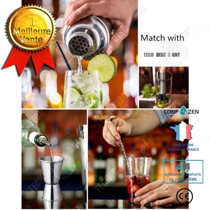 Kit à cocktails de barman avec support, jeu de 11 accessoires de