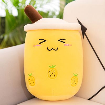 MINUSE Peluche Bubble Tea,Peluche Kawaii,Bubble Tea Cup,Thé Au Lait Poupee A The Coussin Pour Enfants Jouet En Peluche Jouet Amz B0