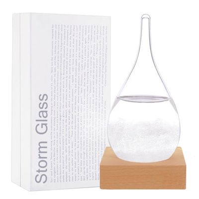 Station Météo Storm Glass – Verre En Forme De Goutte, Cadeau Pour La Fête Des Pères