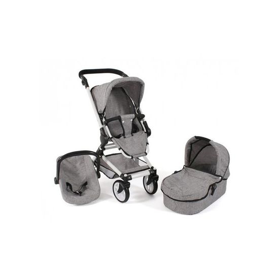 Poussette 3 en 1 Zkiprm - Poussette Portable Réglable avec Siège Auto
