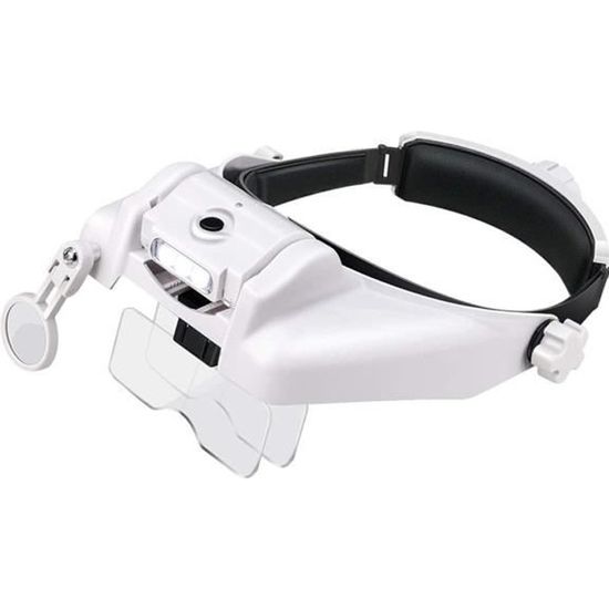 Loupe De Tête Avec 2 LED Et 4 Loupes Interchangeables - Pour Modélisme, Bijouterie, Réparation