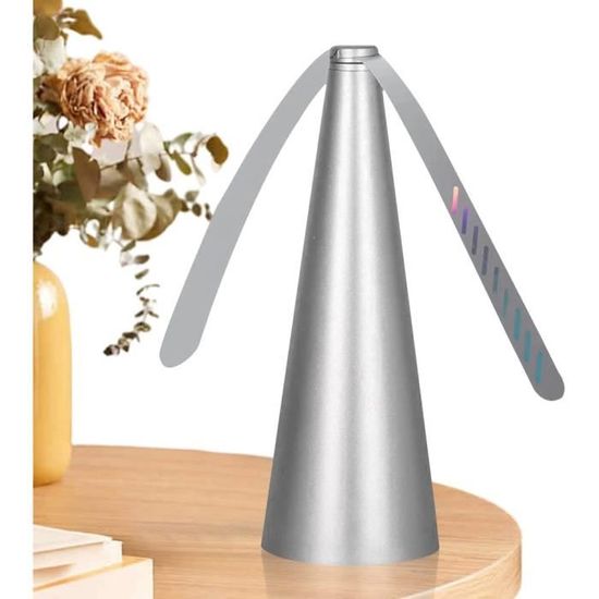 2 Ventilateurs Anti-mouches Pliables - Pales Réfléchissantes, Alimentation 2xAA, Design Col De Cygne