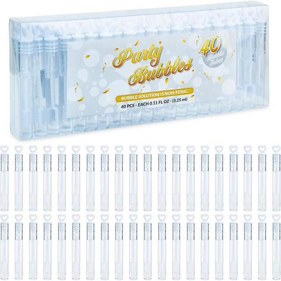 Bulles Savon Cœur Ilauke Bulles De Savon Mariage - 60 Tubes Cœur 40 Cartes - Pour Fête Enfants & Événements Animation Enfant Adulte