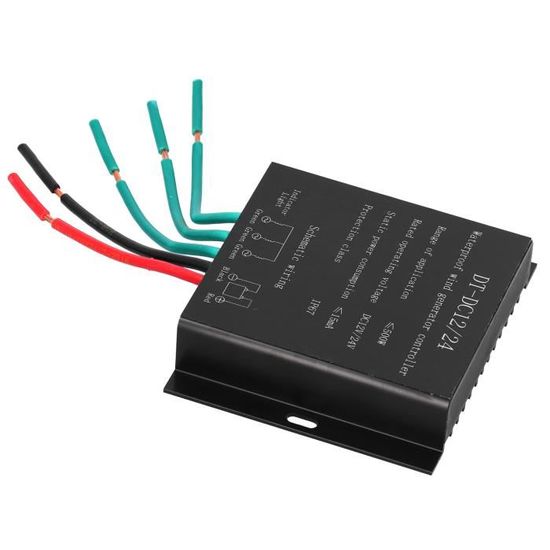 Régulateur De Charge éolienne Walfront PWM 12V/24V – Pour éoliennes 100W à 400W, étanche IP67, 5A | Protections Multiples, Indicateurs LED, Boîtier Aluminium