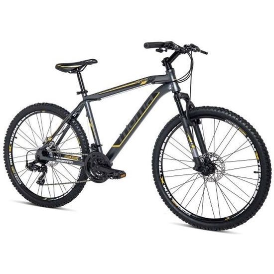 Vélo VTT MOMA BIKES GTT 26" Aluminium SHIMANO 24 Vitesses Freins à disques Suspension avant (Taille M/L)