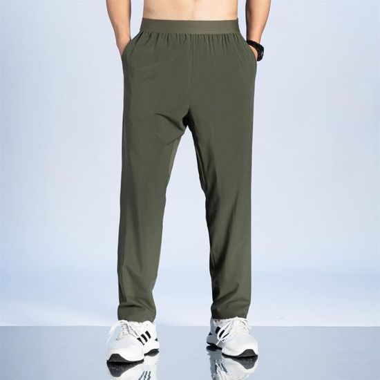 Pantalon Jogging Homme – Confort Coton Élastique, Poches Zippées, Taille Réglable (Tissu Doux & Respirant)