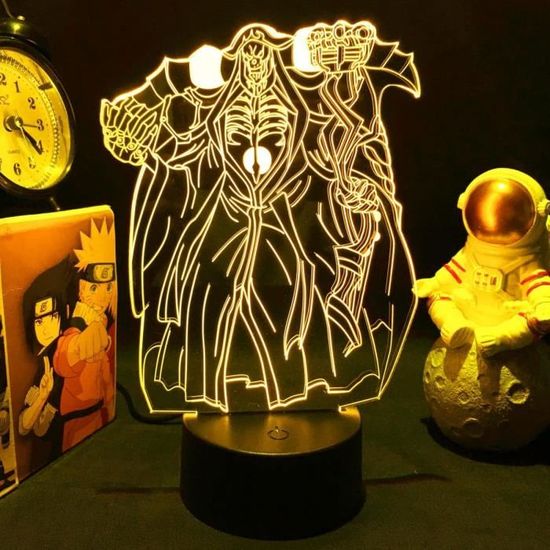 JoJo's Bizarre Adventure 3D Illusion Nuit Lumière LED Bureau Table Lampe 16 Couleurs Changement Tactile Interrupteur Lumière De Nuit Art Déco Faites Une Ambiance Dans La Chambre Chambre D'enfants