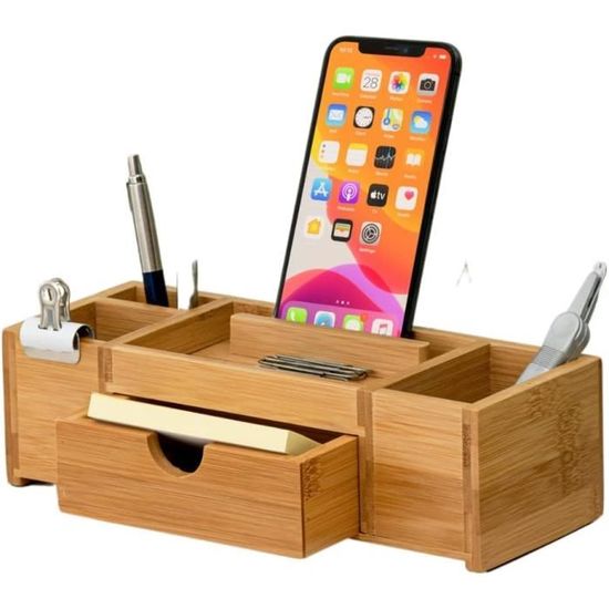 Organisateur De Bureau 3 Tiroirs Blanc – Design Moderne Et Empilable – Dimensions 26 X 20 X 22 Cm – Parfait Pour Fournitures Ou Cosmétiques