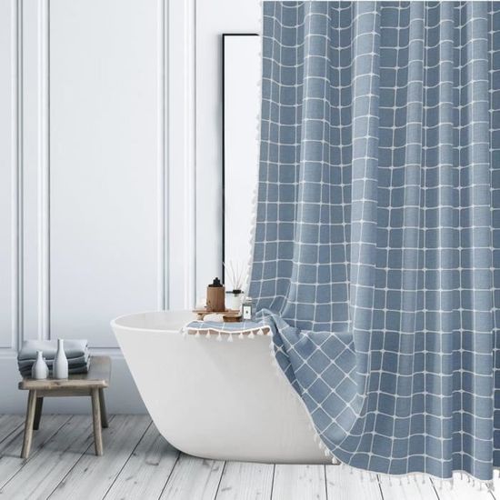 Ensemble 4 Pièces Rideau De Douche Bohème Avec Tapis - Style Médiéval Abstrait Moderne Pour Salle De Bain Complète