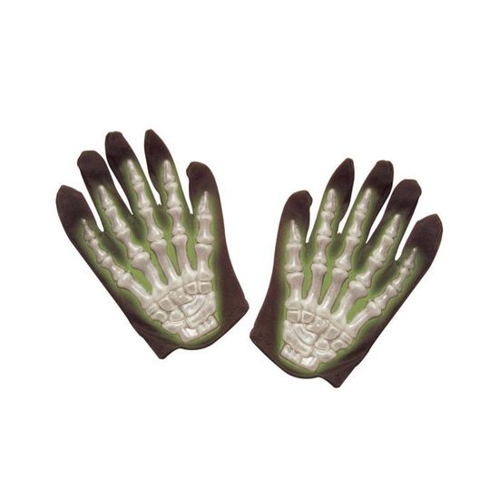 Squelette Gants De Crâne D'Horreur Pour Halloween Et Carnaval - Très