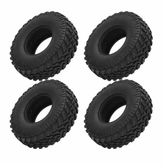 VIFERR – Lot De 4 Pneus En Caoutchouc Pour Voiture RC 1/16 – Modèle Militaire – Antidérapants – Remplacement