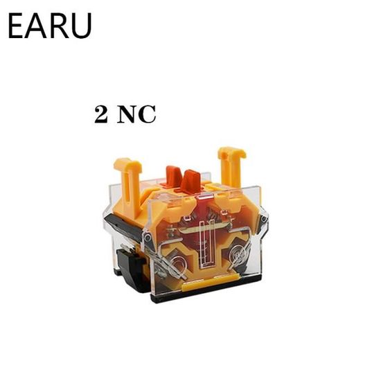 5 Pièces Sélecteur Rotatif Verrouillage 2 Positions DPST 380V 10A 22mm - Interrupteur LA38-11X2