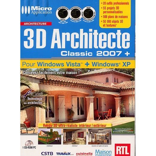 3D ARCHITECTE CLASSIC 2007+ / PC CD-ROM