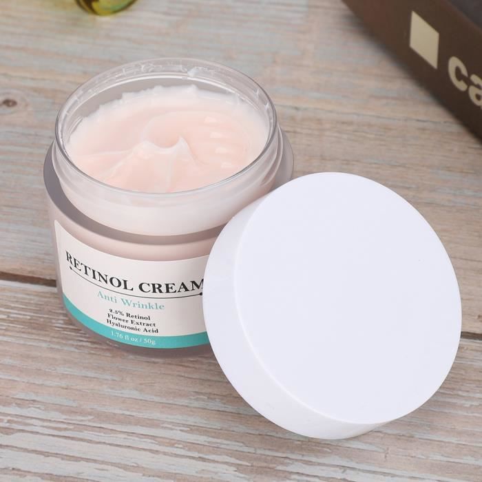 50g Crème Faciale au Rétinol-Crème de Soin du Visage Hydratante