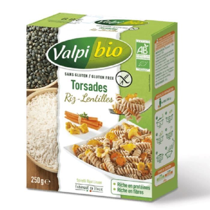 Torsades farine de riz et de lentilles (Bio) LPPR - 250g