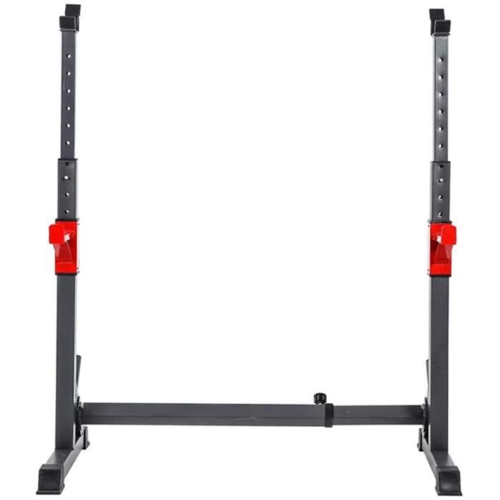 Supports de Rack Squat Support pour HaltèRes Heavy Duty Rack Banc Barbell Stand, Ajustez Le Support de Poids de Support de Pres252
