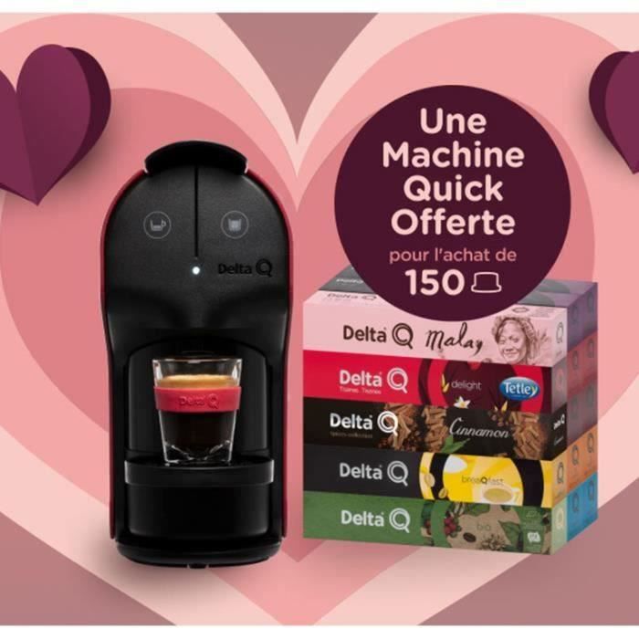 DELTA 150 CAPSULES + MACHINE QUICK OFFERTE ROUGE