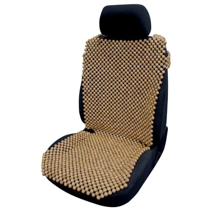 Cora - 000127406 - Couvre-siège auto en billes de bois naturel