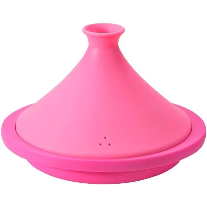 TAJINE ELECTRIQUE KTYX Silicon Tagine Pot 20cm - Gadgets de cuisine Tajine - Tajine Cuisine Cadeaux pour femme - Magenta roseTAJ37