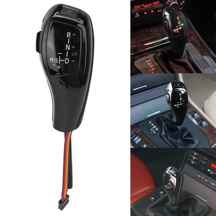 Changement de vitesse Kit de modernisation de pommeau de levier de vitesse à LED électrique LHD automatique pour BMW E46 E60 E61