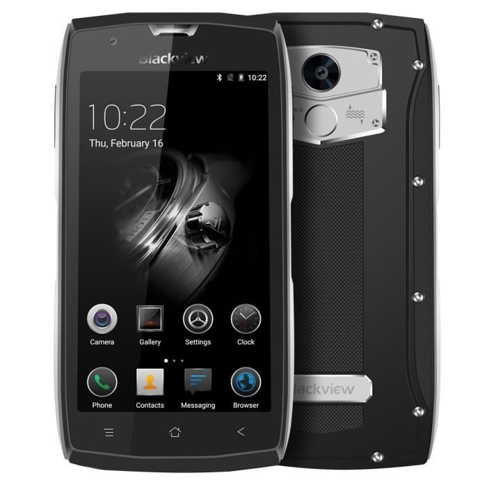 Smartphone Blackview BV7000 Pro, Android, 4G, Antichoc,étanche, 5.0 Pouces Argent