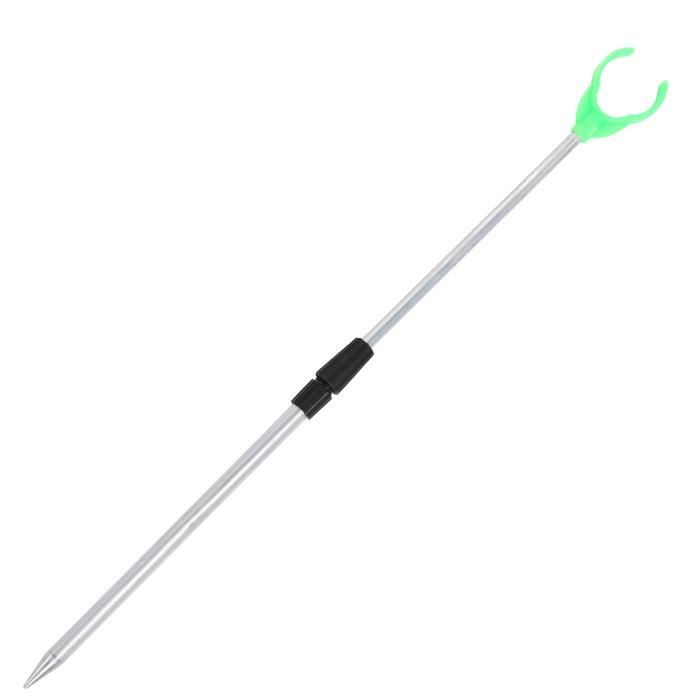 Dioche Support d'outil de pêche télescopique Support de canne à pêche support de sol portatif en aluminium extensible pour