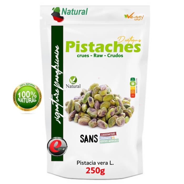 Pistaches décortiquées crues - Sélection panafricaine -250g