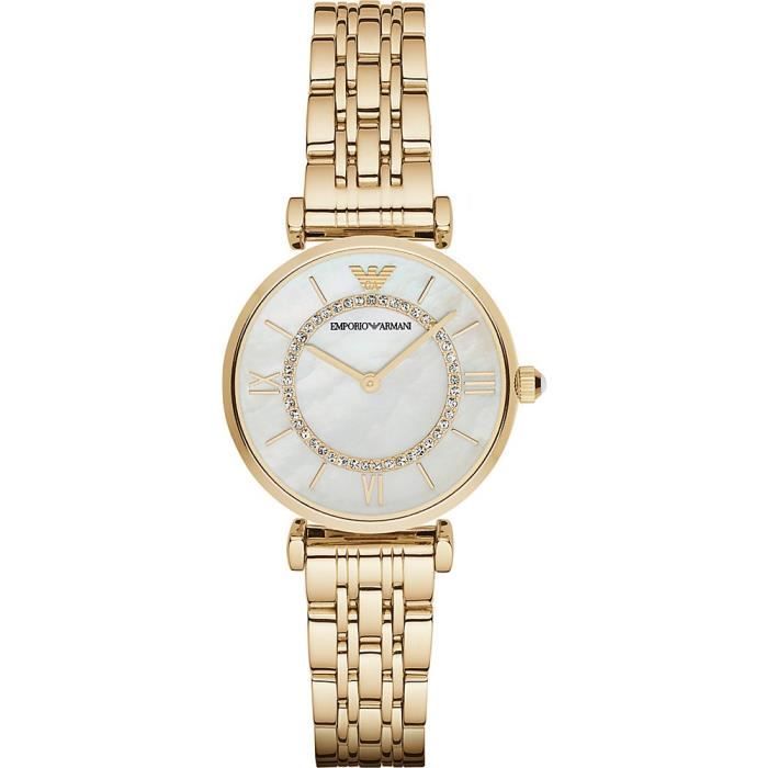 Montre Bracelet EMPORIO ARMANI FKJ1O Montre Nacre Rétro AR1907 Rétro
