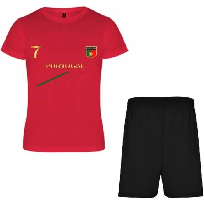 rouge Ensemble de foot Portugal en