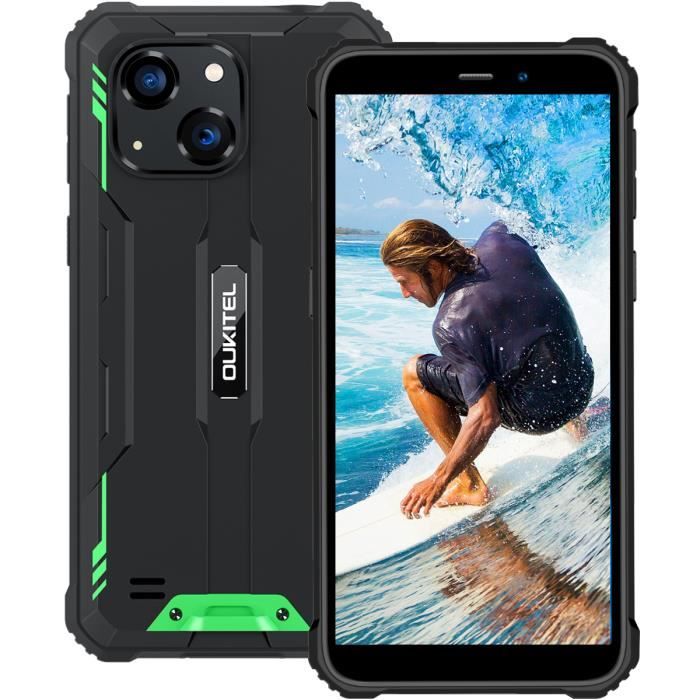 OUKITEL WP20 Robuste Smartphone Batterie 6300mAh 4Go 32Go Caméra 20MP Écran 5.93 pouce HD+ Android 12 GPS Portable Téléphone - Vert