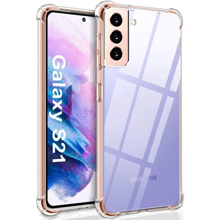 Coque Antichoc Silicone Transparent pour Samsung S21 - Phonillico®