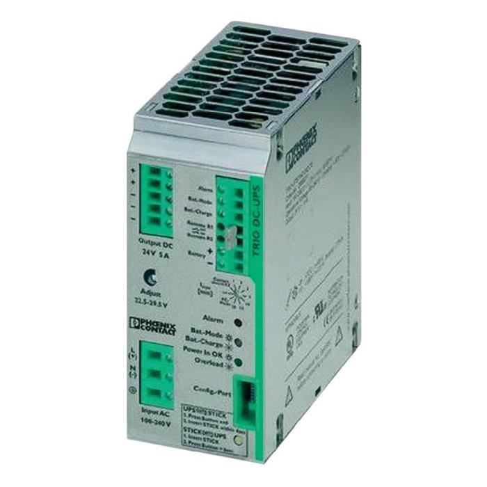 Alimentation secourue 24 V DC 5A Phoenix Contact TRIO-UPS/1AC/24DC/5
