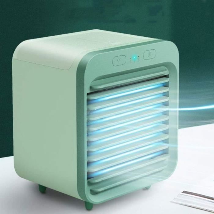 Ventilateur Climatiseur Portable USB - Mini Refroidisseur D'air, 3 Vitesses, Silencieux - Pour Bureau, Chambre, Tente